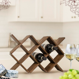 Деревянная подставка для вина на 10 бутылок