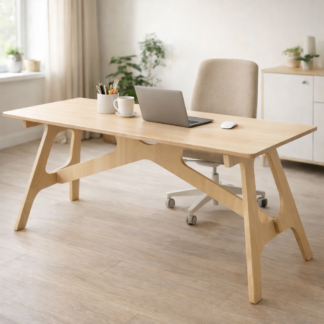 Стол 140×70×75 см — натуральное дерево, минимализм в интерьере